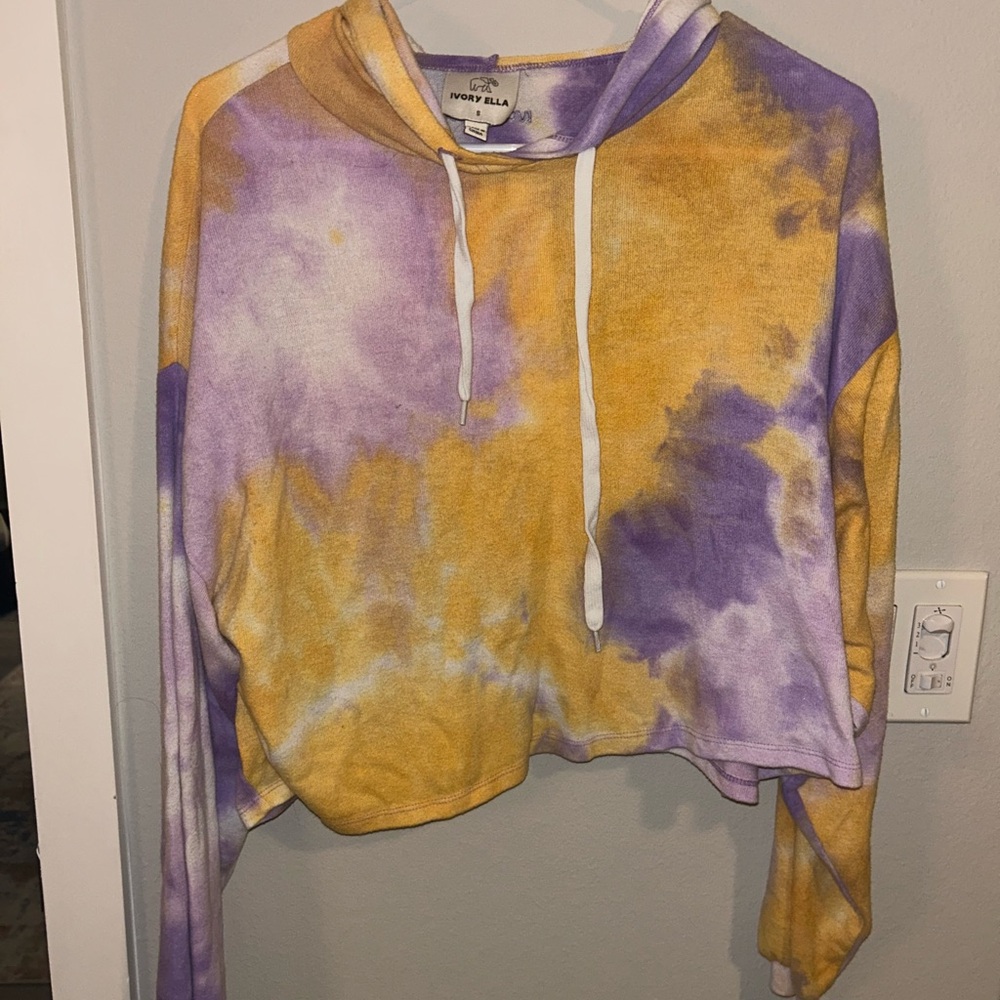 Ivory Ella Purple and Yellow Hoodie